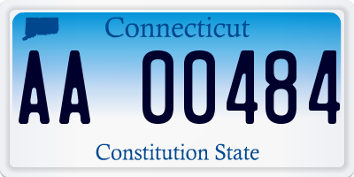CT license plate AA00484