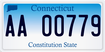 CT license plate AA00779