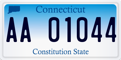 CT license plate AA01044