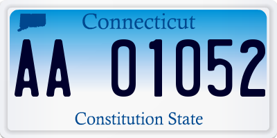 CT license plate AA01052