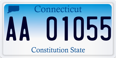 CT license plate AA01055