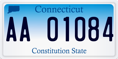 CT license plate AA01084