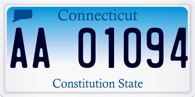 CT license plate AA01094
