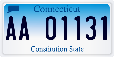 CT license plate AA01131