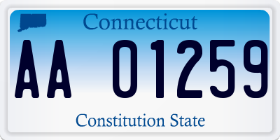 CT license plate AA01259