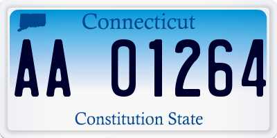 CT license plate AA01264