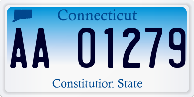 CT license plate AA01279