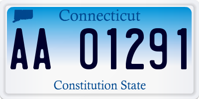 CT license plate AA01291