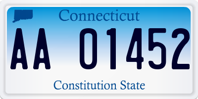 CT license plate AA01452