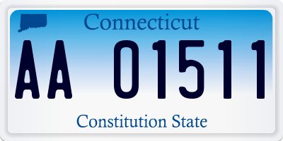 CT license plate AA01511