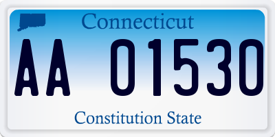 CT license plate AA01530