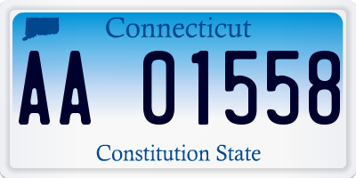 CT license plate AA01558