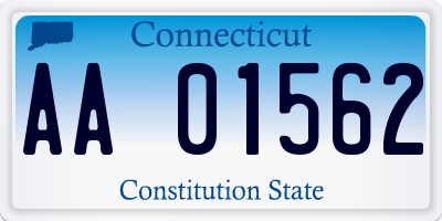 CT license plate AA01562