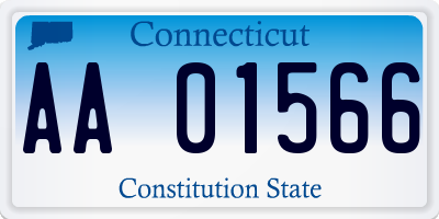 CT license plate AA01566
