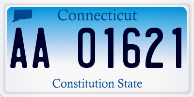 CT license plate AA01621