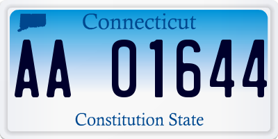 CT license plate AA01644