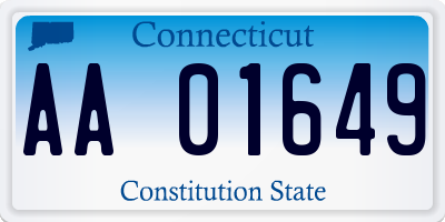 CT license plate AA01649