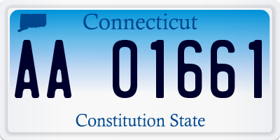 CT license plate AA01661