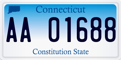 CT license plate AA01688