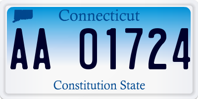 CT license plate AA01724