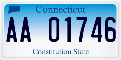 CT license plate AA01746