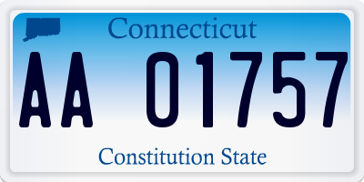CT license plate AA01757