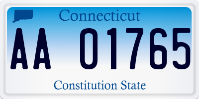 CT license plate AA01765