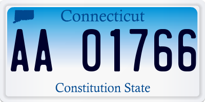 CT license plate AA01766