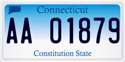 CT license plate AA01879