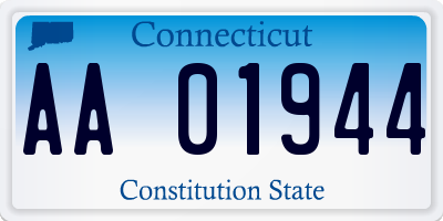 CT license plate AA01944