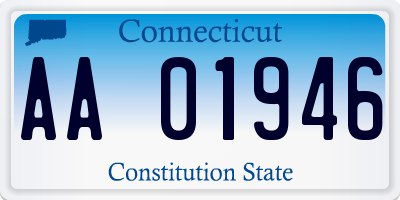 CT license plate AA01946