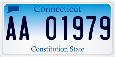 CT license plate AA01979