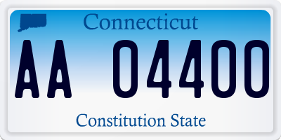 CT license plate AA04400