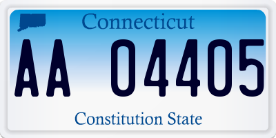 CT license plate AA04405