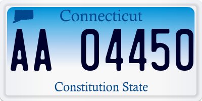 CT license plate AA04450