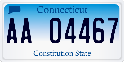 CT license plate AA04467