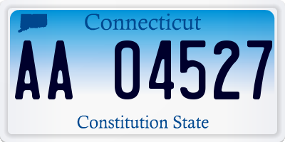 CT license plate AA04527