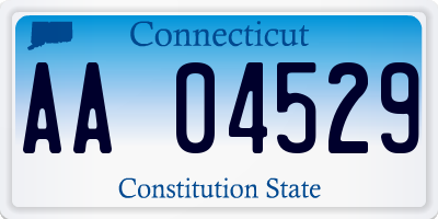 CT license plate AA04529