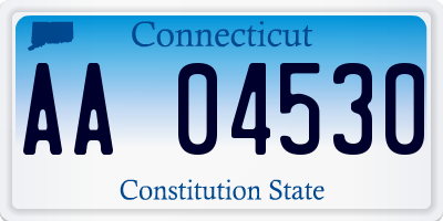 CT license plate AA04530