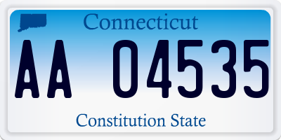 CT license plate AA04535