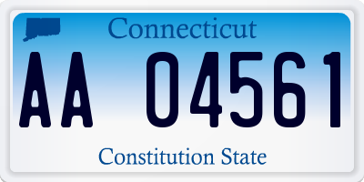 CT license plate AA04561