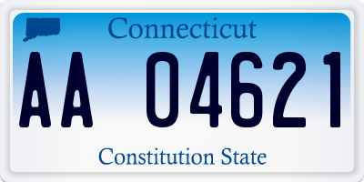 CT license plate AA04621