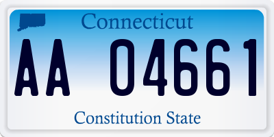 CT license plate AA04661