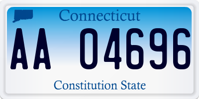 CT license plate AA04696