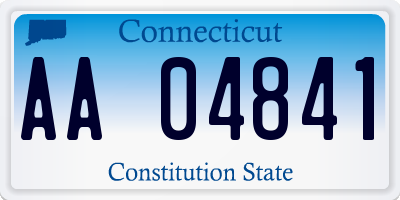 CT license plate AA04841