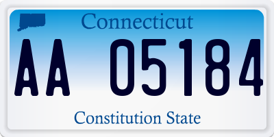 CT license plate AA05184