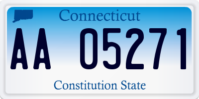 CT license plate AA05271