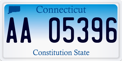 CT license plate AA05396