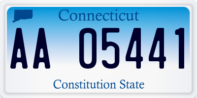 CT license plate AA05441
