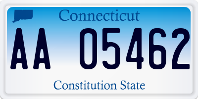 CT license plate AA05462